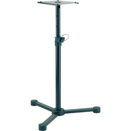 K&M 26720 Monitor Stand, 26.7-44.88" Height, 77.16 lb Capacity, Black