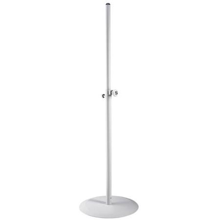 K&M 26735 Topline Speaker Stand, 43.30-71.26" Height Adjustment, Pure White