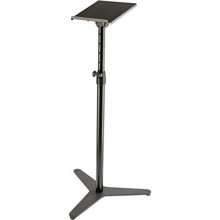 K&M 26754 Monitor Stand with Tiltable Bearing Plate, Black