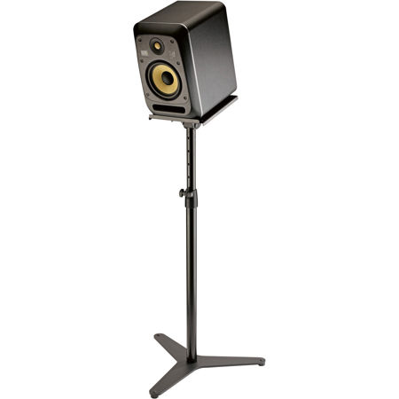 K&M 26754 Monitor Stand with Tiltable Bearing Plate, Black