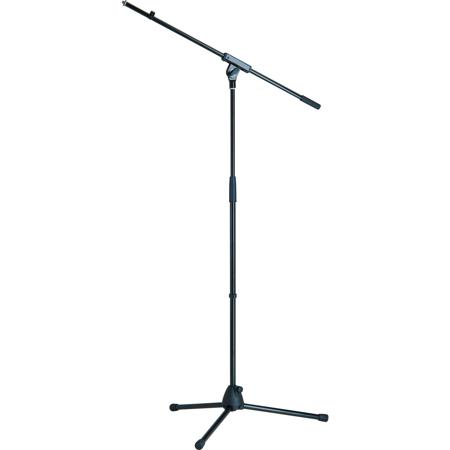 K&M 27105 Microphone Stand with Boom, 35.43-62.99" Height, Black