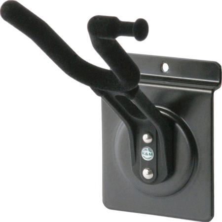 K&M 44210 Slatwall Mount Holder for Violin, Black