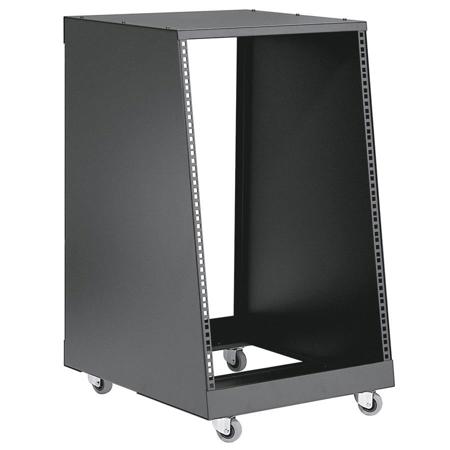 K&M 48260 Sturdy Steel 19" 16U Space Rack with 4 Casters