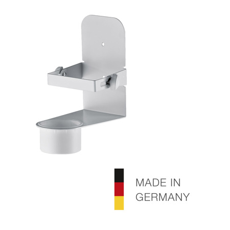 K&M 80330 Wall Mount for Hand Sanitizer, Pure White