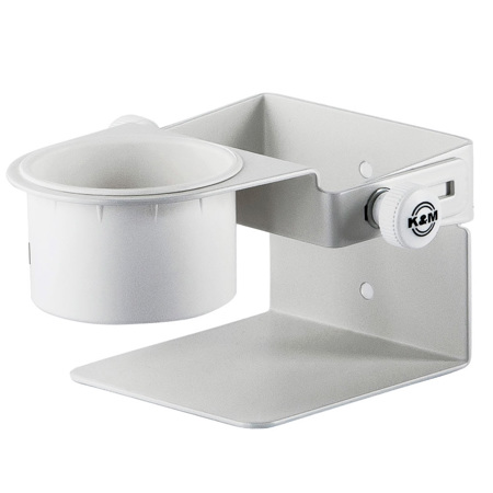 K&M 80370 Wall Mount/Table Stand for Hand Sanitizer, Pure White
