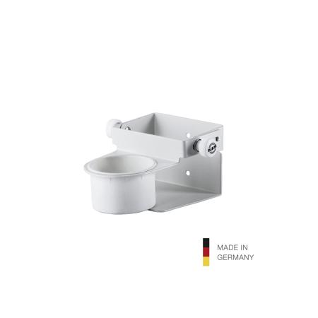 K&M 80370 Wall Mount/Table Stand for Hand Sanitizer, Pure White