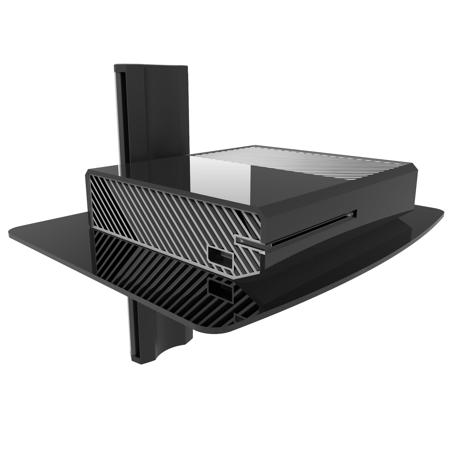Kanto AVT1 Wall Mounted AV Shelf, 20 lbs Capacity, Black