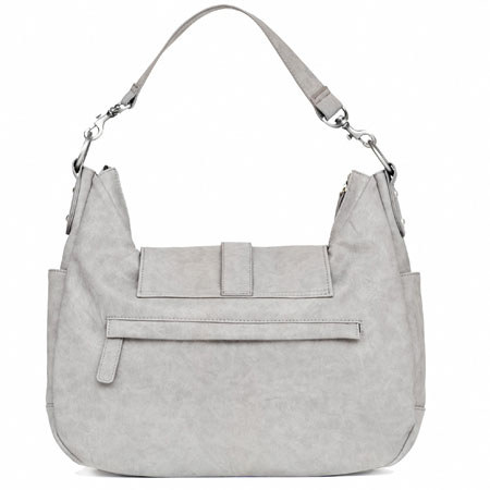 Kelly Moore B-Hobo-I Shoulder Style Small Camera Bag, w/Removable Basket - Grey