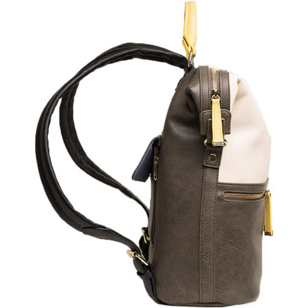 Kelly Moore Woodstock 2.0 Vegan Backpack, Stone and Bone