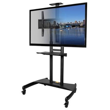 Kanto MTM82PL Mobile TV Mount for 50" to 82" TV, Plastic Middle Tray