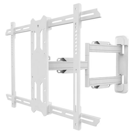 Kanto PS350W Full Motion Mount for 37 - 60" TVs, 88 Lbs Capacity, White
