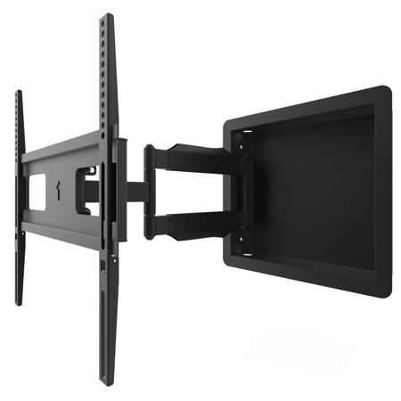 Kanto R300 Recessed Articulating In-Wall Full Motion TV Mount for 32 to 55" TVs, 80 lbs Capacity, Medium