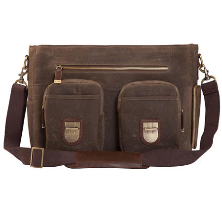 Kelly Moore Thirst Bag - Wax Canvas with Brown Trim