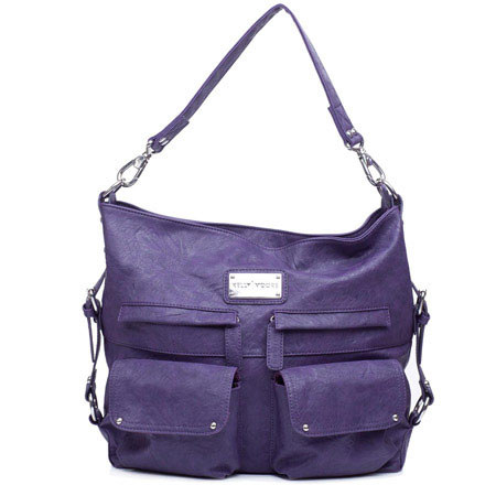 Kelly Moore Bag 2 Sues Shoulder Bag with Removable Basket, Eggplant