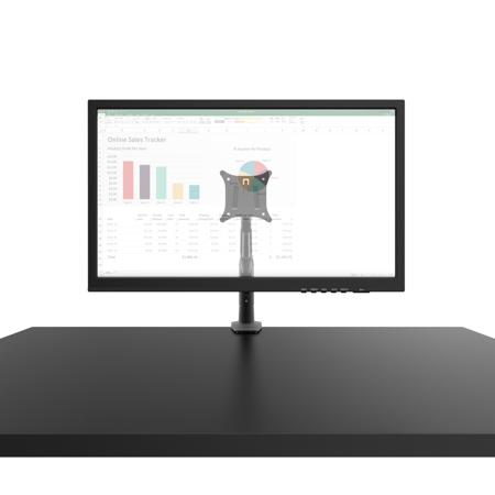Kanto Desktop Monitor Mount for 17-32" Displays, Black
