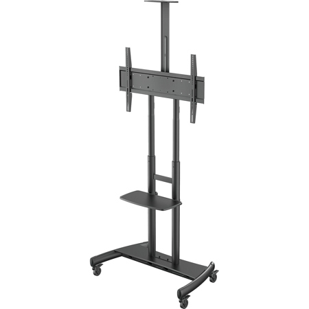 Kanto MTM86PL Rolling TV Cart with Height Adjustment for 55-86" Displays, Black