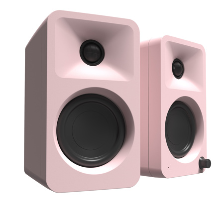 Kanto ORA 100W 2-Way Powered Reference Desktop Speaker, Pair Matte Pink