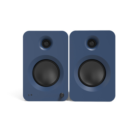 Kanto REN 200W 2-Way Powered Bookshelf Speaker, Pair Matte Blue
