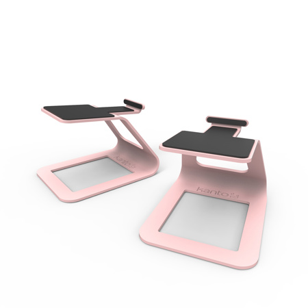 Kanto SE2 Elevated Desktop Small Speaker Stand, Pair Matte Pink