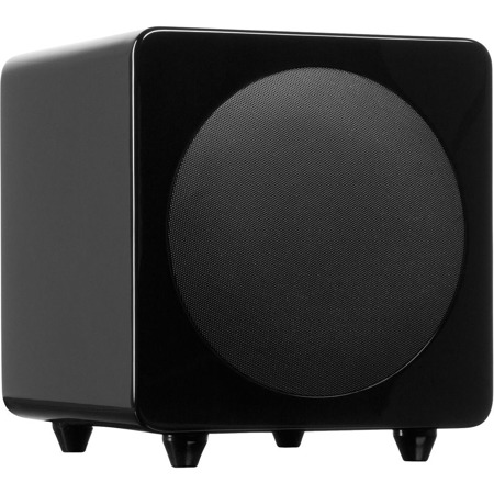 Kanto SUB8 8" 120W Powered Subwoofer, Single, Gloss Black