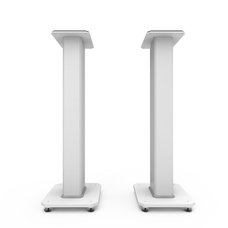 Kanto SX Series Fillable Speaker Floor Stand, Pair Matte White 30"