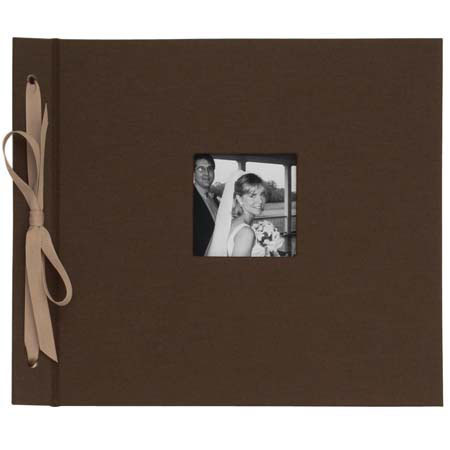Kolo Newbury, Ribbon Tied Scrapbook Album, Choclt Cover