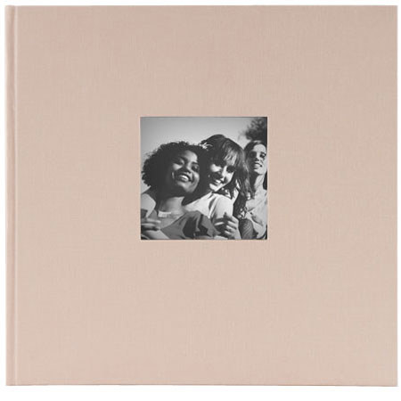 Kolo Geneva Guest Book/Photo Journal, 8.5x8.25" (Ivory Cover - Soft White Pages)