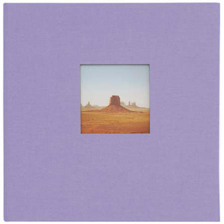 Kolo Catalina, 6 Ring 8" x 9" Picture Album, Lilac Covers with Soft White Pages, Holds 200 4x6" Photos, 2 Per Page.
