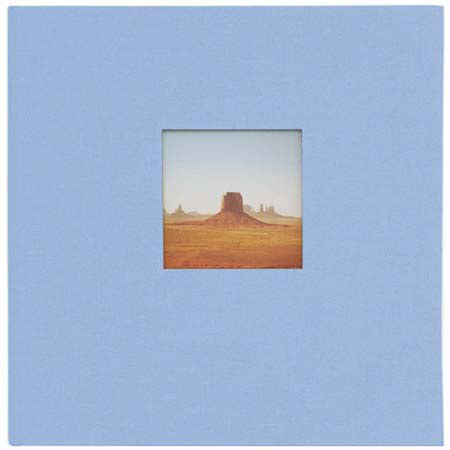 Kolo Catalina, 6 Ring 8" x 9" Picture Album, Light Blue Covers with Soft White Pages, Holds 200 4x6" Photos, 2 Per Page.