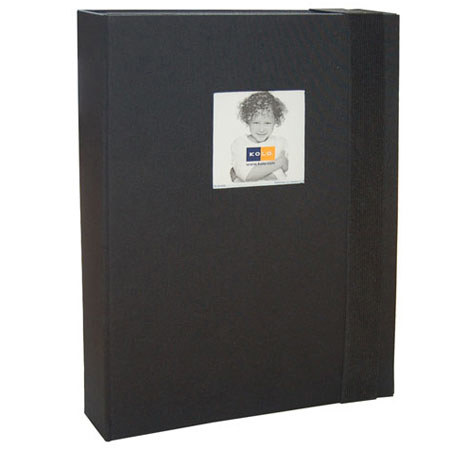 Kolo Rivoli Accordion Box, Holds 8.5x11" or A4 Size Pages, Color: Black.