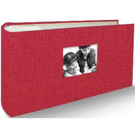 Kolo Hudson Bookbound Picture Album, 100 4x6" Photos, Red