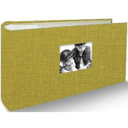 Kolo Hudson Bookbound Picture Album, 100 4x6" Photos, Chartreuse Color