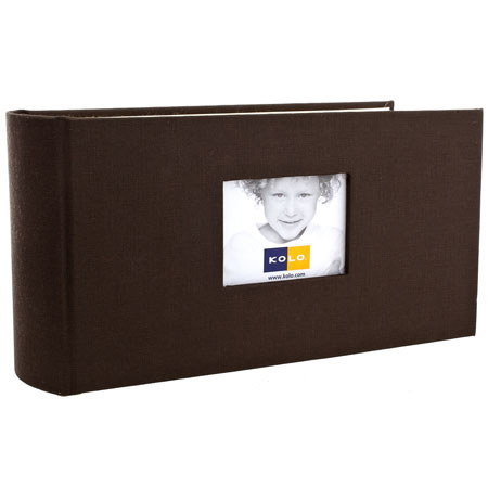 Kolo Hudson Bookbound Picture Album, 100 4x6" Photos, Chocolate