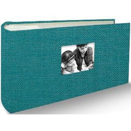 Kolo Hudson, 4½" x 8½" Bookbound Picture Album, With Soft White Pages, Holds 100 4x6" Photos, 1 Per Page, Color: Ocean.