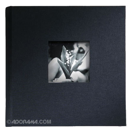 Kolo Hudson 8-1/2x8-1/2" Bookbound Picture Album, Black Covers