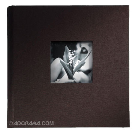 Kolo Hudson 8-1/2x8-1/2" Bookbound Picture Album, Chocolate Covers