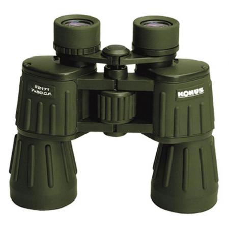 Konus 7x50 Army Weather Resistant Porro Prism Binocular, 6.9 Deg Angle of View