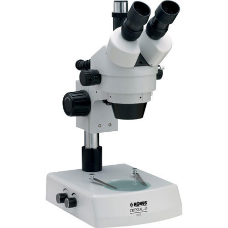 Konus CRYSTAL-45 7x-45x Stereoscopical Trinocular Microscope, 220V, EU