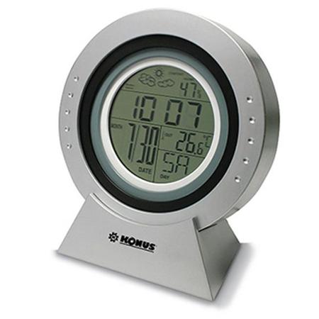 Konus MeteoWheel estación meteorológica gris con pantalla digital