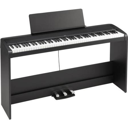 Korg B2SP 88-Key Digital Home Piano with Stand and Three-Pedal System, Black