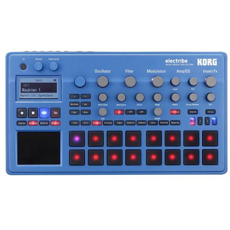 Korg electribe Synthesizer-Based Music Production Station in EMX with V2.0 Software, Blue