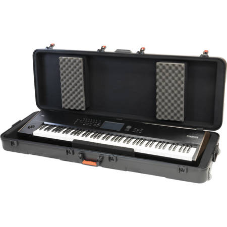 KORG コルグ　01/W専用ハードケース Korg Wheeled Hard Case for 88-Key Keyboard, Black HC88KEY - Adorama