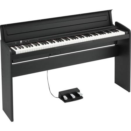 Korg LP-180 88 Keys Digital Piano, 10 Sounds, 3-Pedal Unit, 120 Voices, Black