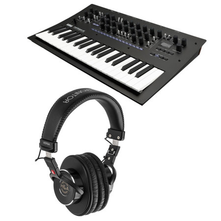 Korg minilogue xd 37-Keys Polyphonic Analog Synthesizer, White Keys, Bundle with TAPH100 Studio Monitor Headphones
