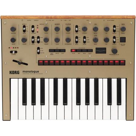 Korg Monologue 25-Key Monophonic Analog Synthesizer with 80 Presets, Gold