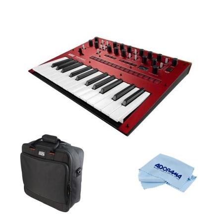 Korg Monologue 25-Key Monophonic Analog Synthesr Red w/Gator Cases Equipment Bag