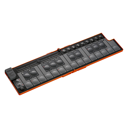 Korg nanoKEY Fold 25-Key Foldable USB MIDI Keyboard Controller Lava Orange