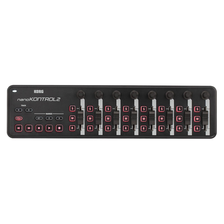 Korg NanoKONTROL2 Slim-Line USB MIDI Controller, Black