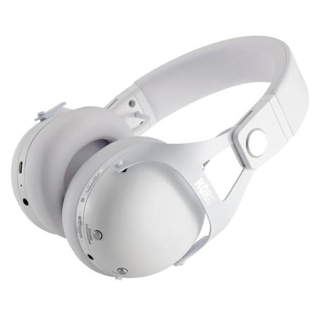 Korg NCQ1 Smart Noise Canceling DJ Headphones with Bluetooth, White