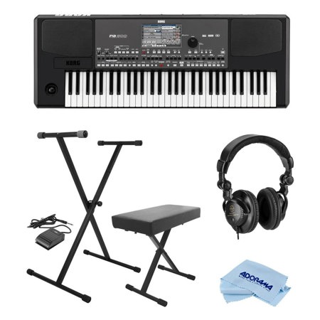 Korg Professional 61-Key Arranger Keyboard W/On-Stage Keyboard Stand/ Headphones